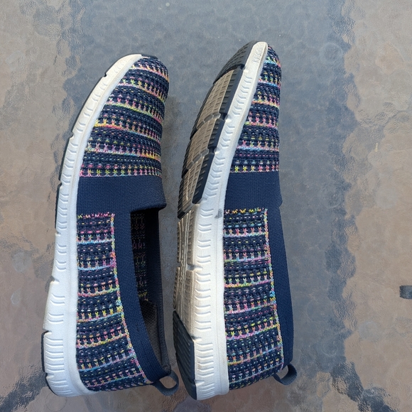 Skechers size 9.5 Be-Cool Sherbet Skies, multi navy slip on casual - Picture 6 of 11